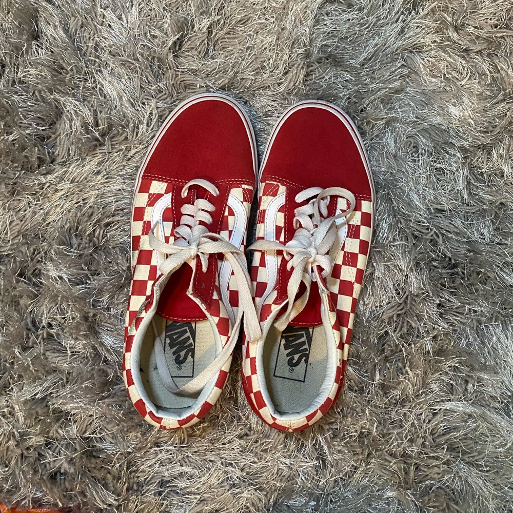 Red checker vans